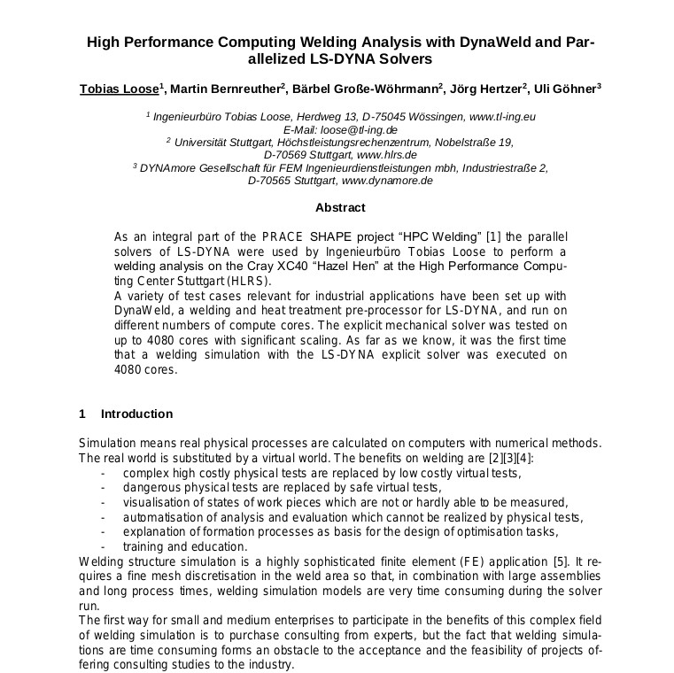 2016-SimulationsforumHPC-Welding
