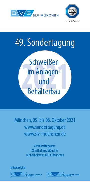 49 Sondertagung Schweißen im Anlagen- und Behälterbau Seite 1