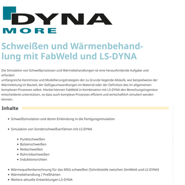 Webseite-Flyer-Infotag-FabWeld und LS-DYNA